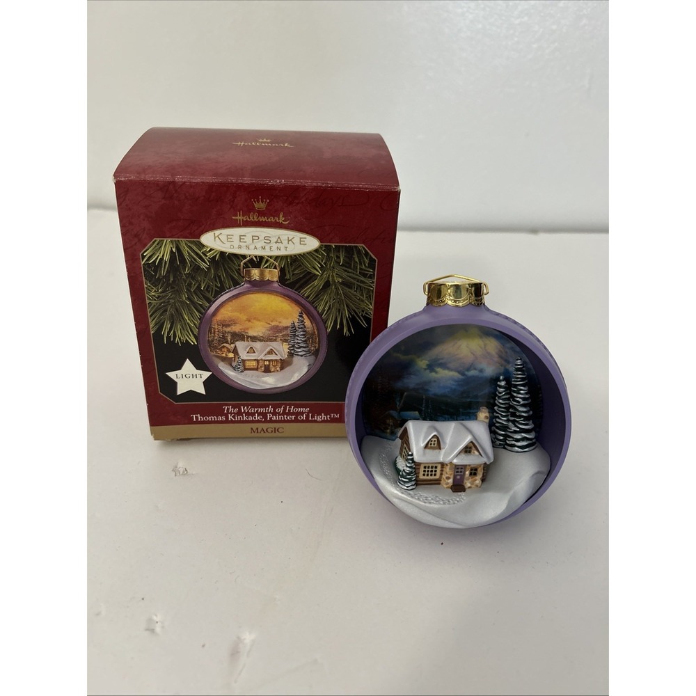 Hallmark 1997 Thomas Kinkade Ornament The Warmth Of Home‎ 1244